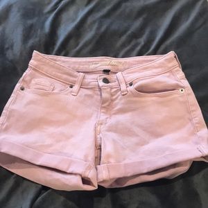 baby pink shorts